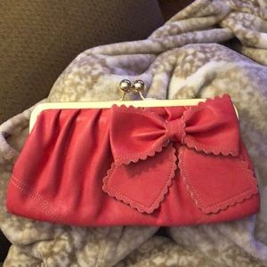 Jessica Simpson Hot Pink Clutch